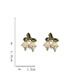Fashion White Alloy Geometric Lily Of The Valley Stud Earrings