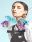 Fashion Suit Alloy Geometric Rice Bead Braided Flower Earrings