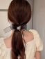 Fashion Hair Tie - Black (small Ball) Fabric Mesh Bow Pleated Headband