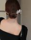 Fashion Hairpin - Silver Metal Geometric Fringed Hairpin