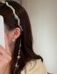 Fashion Gold Crystal Pearl Starfish Shell Tassel Headband