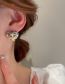 Fashion Silver (triangle) Pure Copper Cross Triangle Stud Earrings
