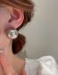 Fashion Grey Geometric Pearl Stud Earrings