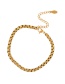 Fashion Gold-4 Titanium Steel Thick Chain Bracelet