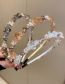 Fashion Champagne Geometric Diamond Pearl Crystal Headband