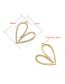 Fashion White Gold Copper Inlaid Zirconium Hollow Heart Diy Jewelry Accessories