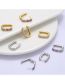 Fashion 1 Pair Of White Gold Colored Diamonds Copper Inlaid Zirconium Rectangular Diy Jewelry Accessories