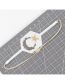 Fashion White Geometric Bead Woven Star And Moon Bracelet