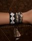 Fashion Black Geometric Beaded Braided Bracelet