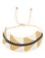 Fashion White Geometric Beaded Braided Bracelet