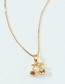 Fashion Cherry Bronze Zirconium Cherry Necklace
