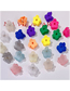 Fashion 2# Candy-colored Flowers Resin Geometric Flower Grab Clip Jar