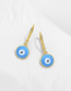 Fashion 7# Sterling Silver Geometric Oil Drop Eye Earrings