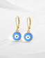 Fashion 3# Sterling Silver Geometric Oil Drop Eye Earrings