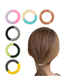 Fashion Matte Blue Mix Color Matching Frosted Telephone Cord Hair Tie