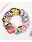 Fashion Matte Cream Yellow Lake Blue Color Matching Frosted Telephone Cord Hair Tie