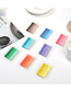 Fashion Coffee Color Alloy Gradient Paint Clip Set