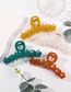 Fashion Jelly Yellow Resin Flower Grab Clip