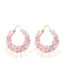 Fashion Suit Rice Beaded Braided Earrings