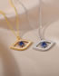 Fashion 6# Bronze Diamond Eye Necklace