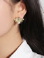 Fashion 6# Bronze Zirconium Butterfly Stud Earrings