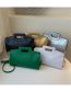 Fashion Green Pu Geometric Texture Large Capacity Crossbody Bag