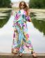 Fashion Color Leopard Point (zs2032-4) Cotton Print Lace-up Swimsuit Cover-up