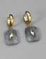 Fashion 232-2 Earrings Pure Copper Cross Tag Earrings