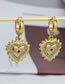 Fashion 224-2 Necklace Titanium Steel Inlaid Zirconium Eye Heart Necklace