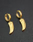 Fashion Earrings Titanium Geometric Horn Earrings