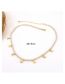 Fashion Star And Moon Bronze Zirconium Claw Chain Star And Moon Fringe Necklace