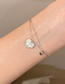 Fashion Silver Alloy Diamond Heart Bracelet