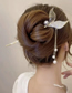 Fashion Gold Pearl Fish Tail Fringe Hairpin