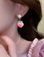 Fashion Peach Alloy Geometric Peach Stud Earrings