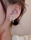 Fashion Gold Alloy Diamond Bow Stud Earrings