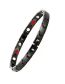Fashion Bright Red Copper Color Two Adjustable Metal Geometric Magnetic Bracelet