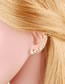 Fashion B Brass Inlaid Zirconium Butterfly Ear Cuff