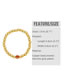 Fashion Rose Red Gold Plated Copper Beaded Geometric Bracelet