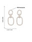 Fashion Black Alloy Diamond Oval Stud Earrings