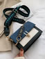 Fashion Green Frosted Contrast Pu Flap Crossbody Bag