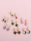 Fashion Style Eight A1-5-4-3 Alloy Drop Oil Love Tai Chi Earrings