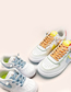 Fashion White Reflective Cashew Blossom Polyester Cashew Flower Print Buckle Free Flat Laces