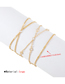 Fashion Gold Alloy Geometric Chain Bracelet Set