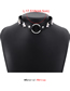 Fashion Black Leather Butterfly Ring Collar