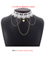 Fashion Gold Lace Chain Fringe Necklace