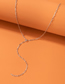 Fashion Silver Alloy Geometric Chain Fringe Necklace
