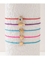 Fashion Color Cord Braided Fish Star Scallop Anklet Set