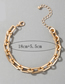 Fashion Gold Alloy Geometric Chain Bracelet
