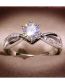 Fashion Ring Metal Diamond Geometric Ring