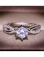 Fashion Ring Metal Diamond Geometric Ring